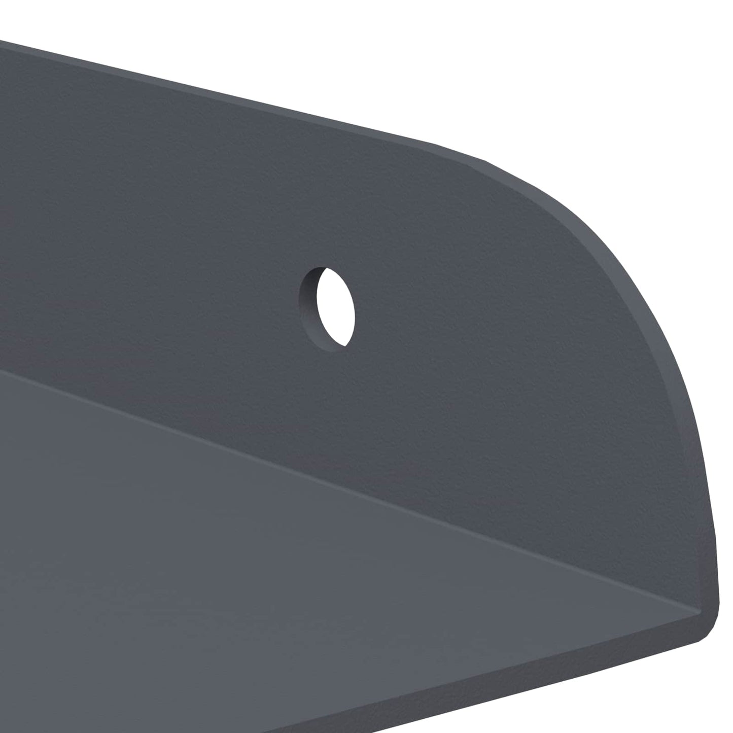 Floating Shelf with Shelf 4 pcs Anthracite 24 x 24 x 2.3 cm