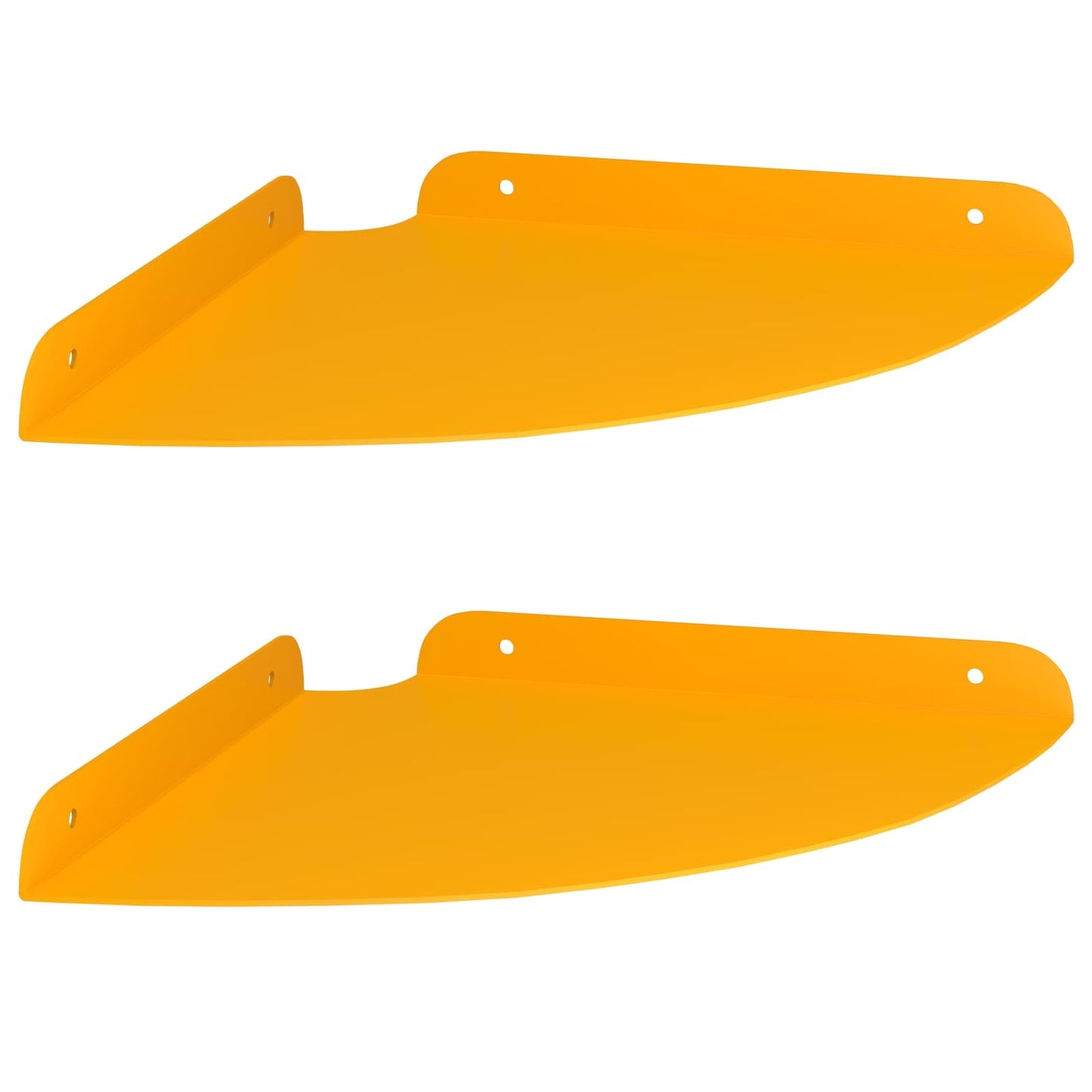 Floating Shelf with Shelf 2 pcs Mustard Yellow 24 x 24 x 2 cm