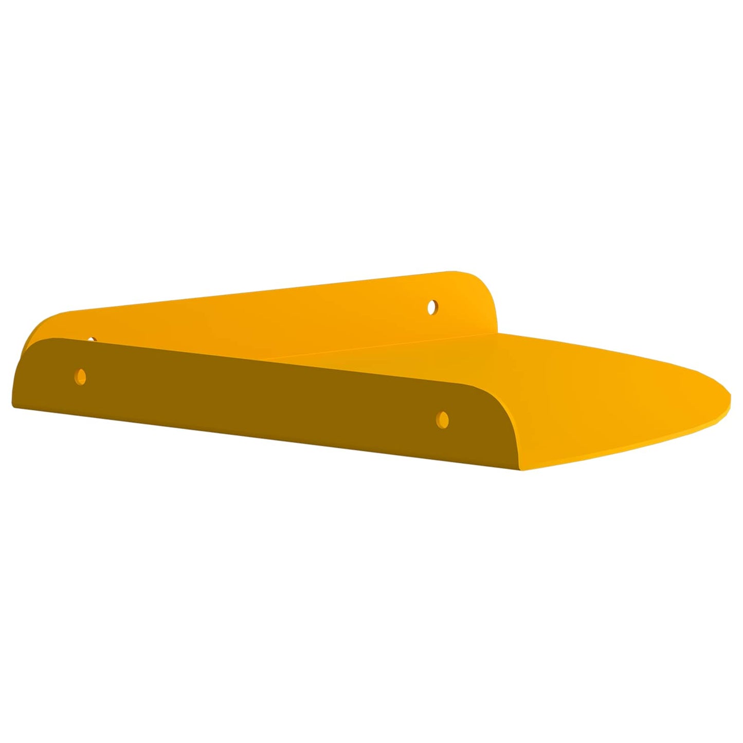 Floating Shelf with Shelf 2 pcs Mustard Yellow 24 x 24 x 2 cm