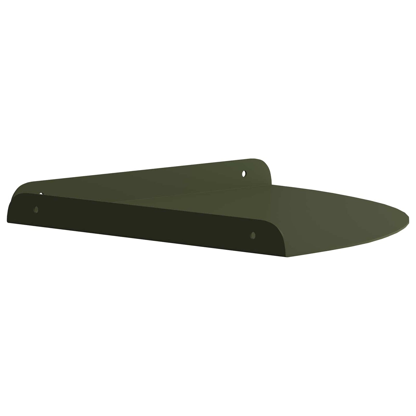Floating Shelf with Shelf 4 pcs Olive Green 24 x 24 x 2 cm