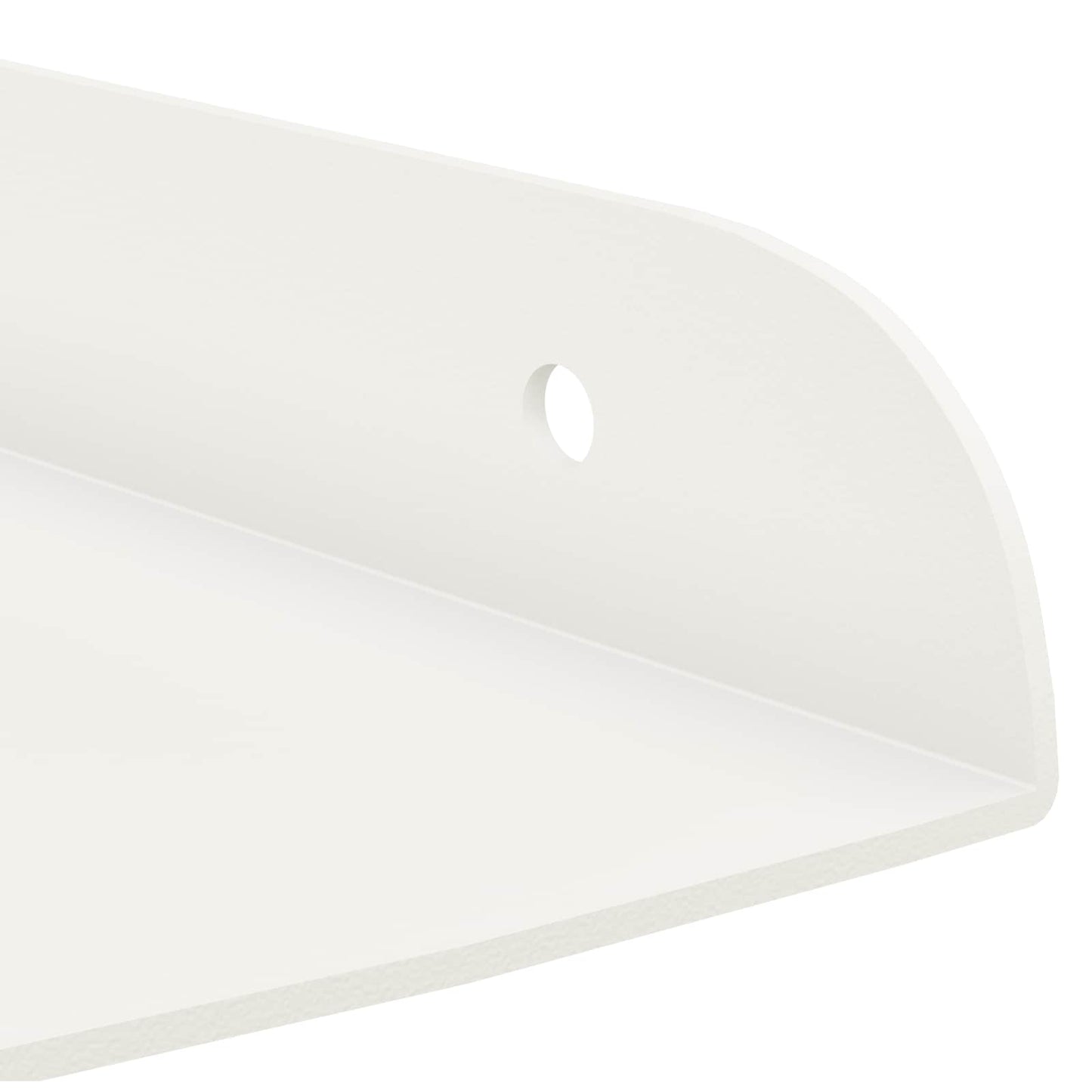 Floating Shelf with Shelf 4 pcs White 24 x 24 x 2 cm