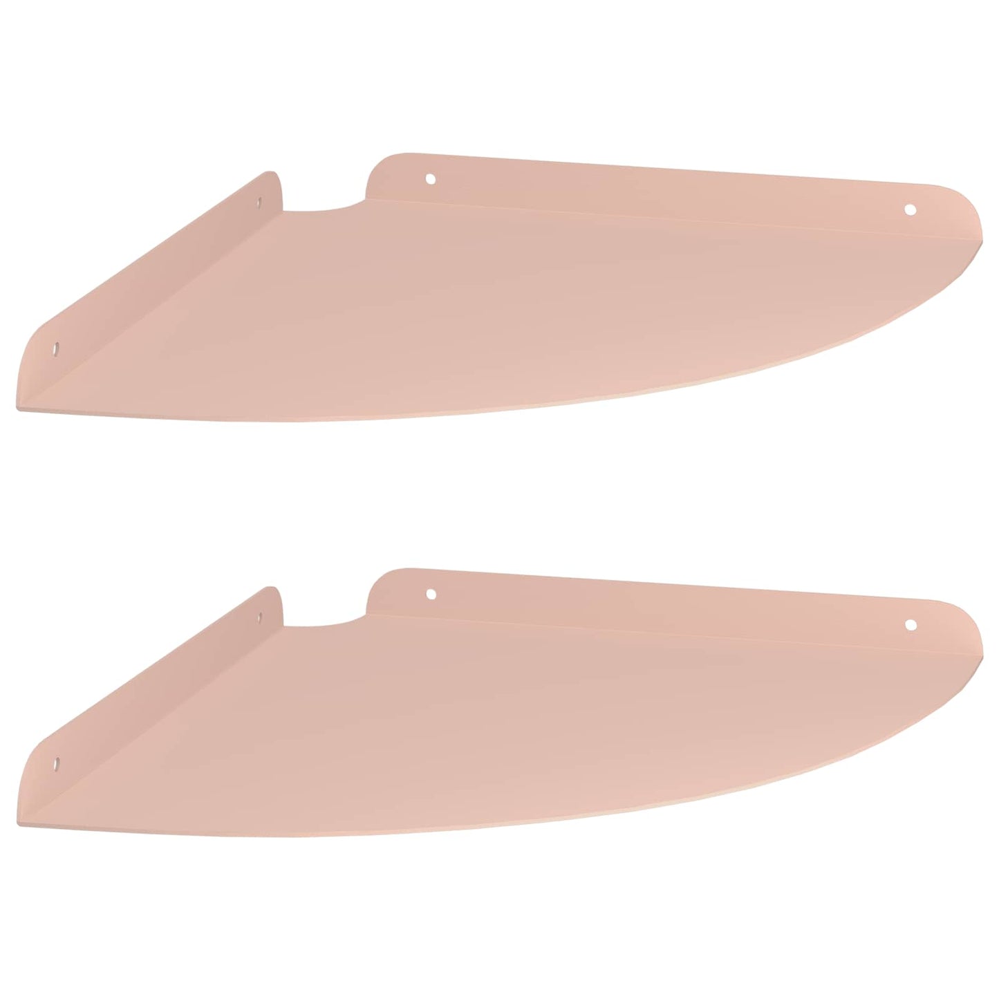 Floating Shelf with Shelf 2 pcs Pink 30 x 30 x 2 cm