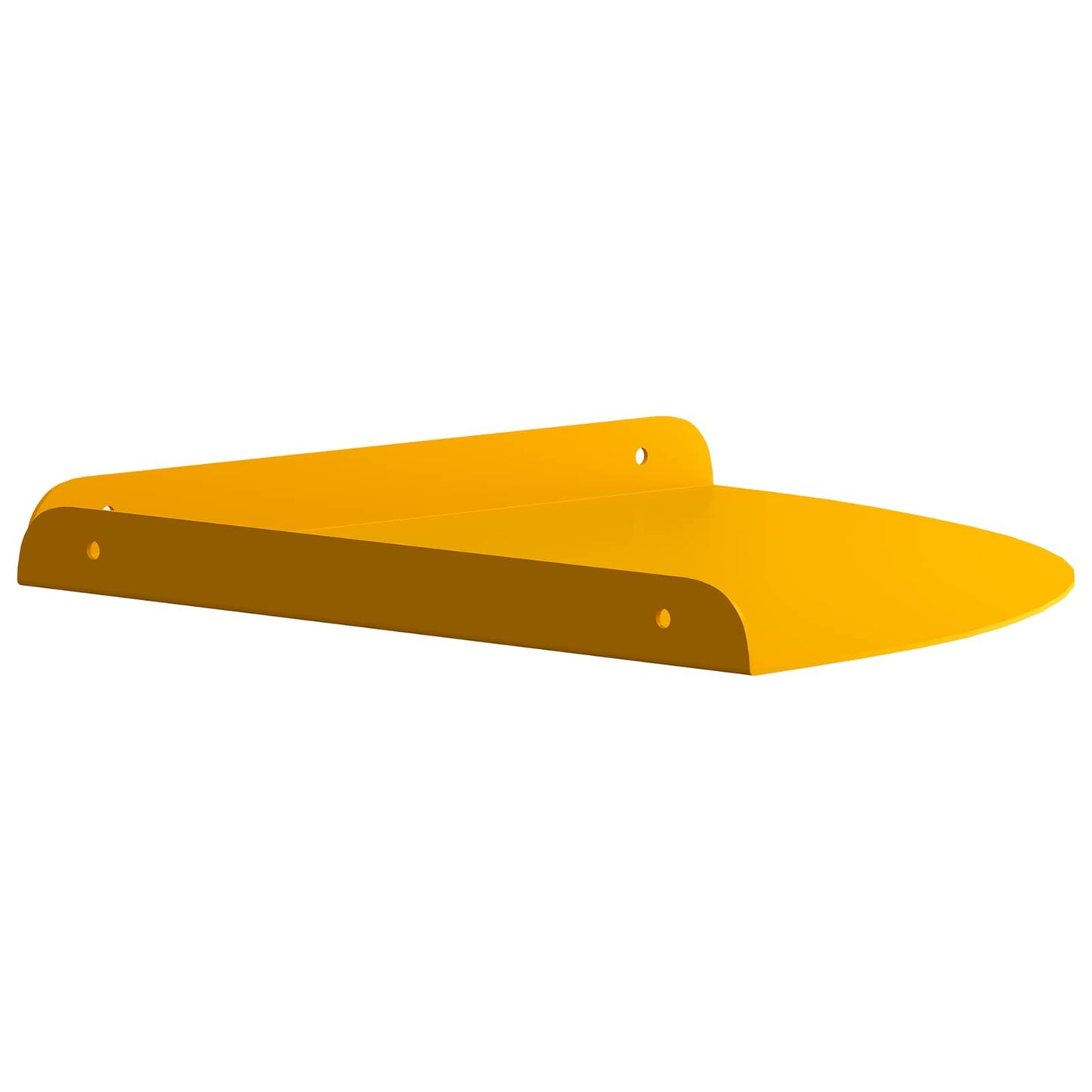 Floating Shelf with Shelf 2 pcs Mustard Yellow 30 x 30 x 2 cm