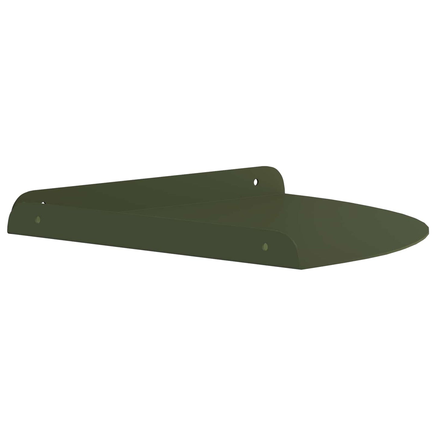 Floating Shelf with Shelf 2 pcs Olive Green 30 x 30 x 2 cm