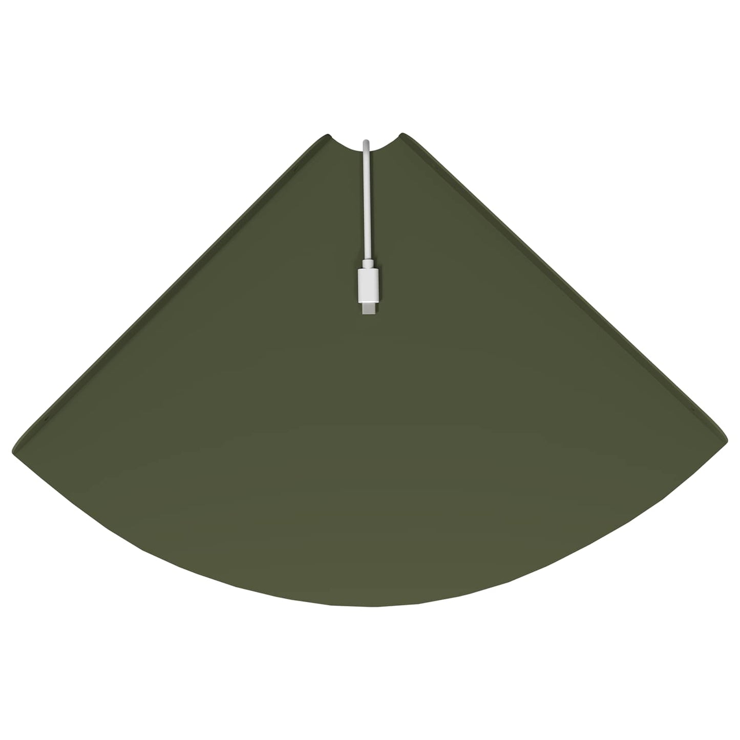 Floating Shelf with Shelf 4 pcs Olive green 30 x 30 x 2 cm