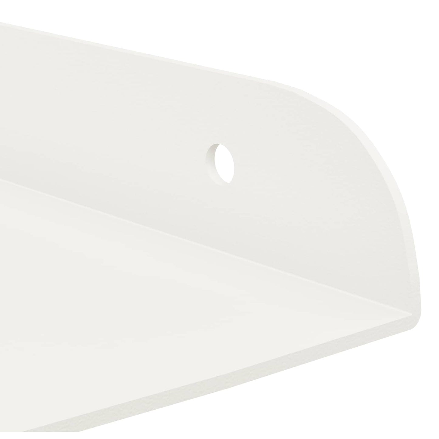 Floating Shelf with Shelf 4 pcs White 30 x 30 x 2 cm