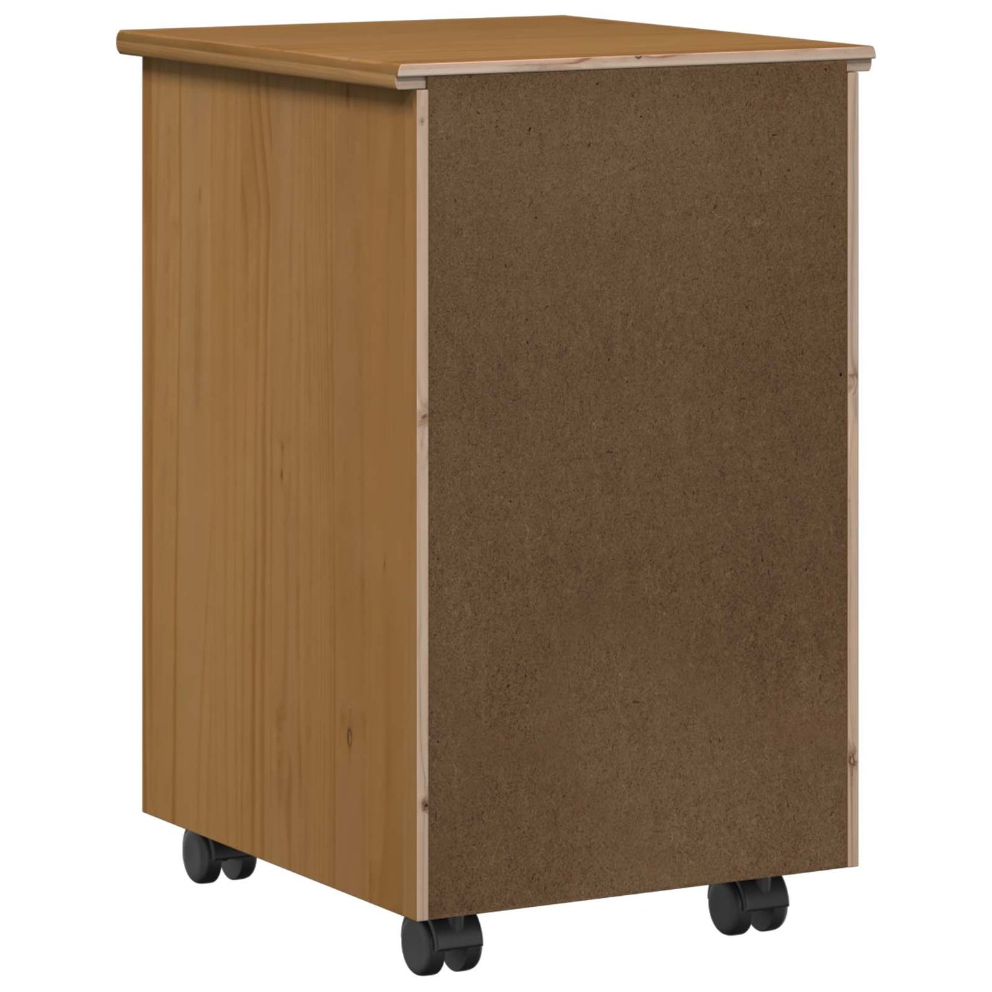 Rolling Cabinet MOSS Honey Brown 34 x 39 x 56 cm