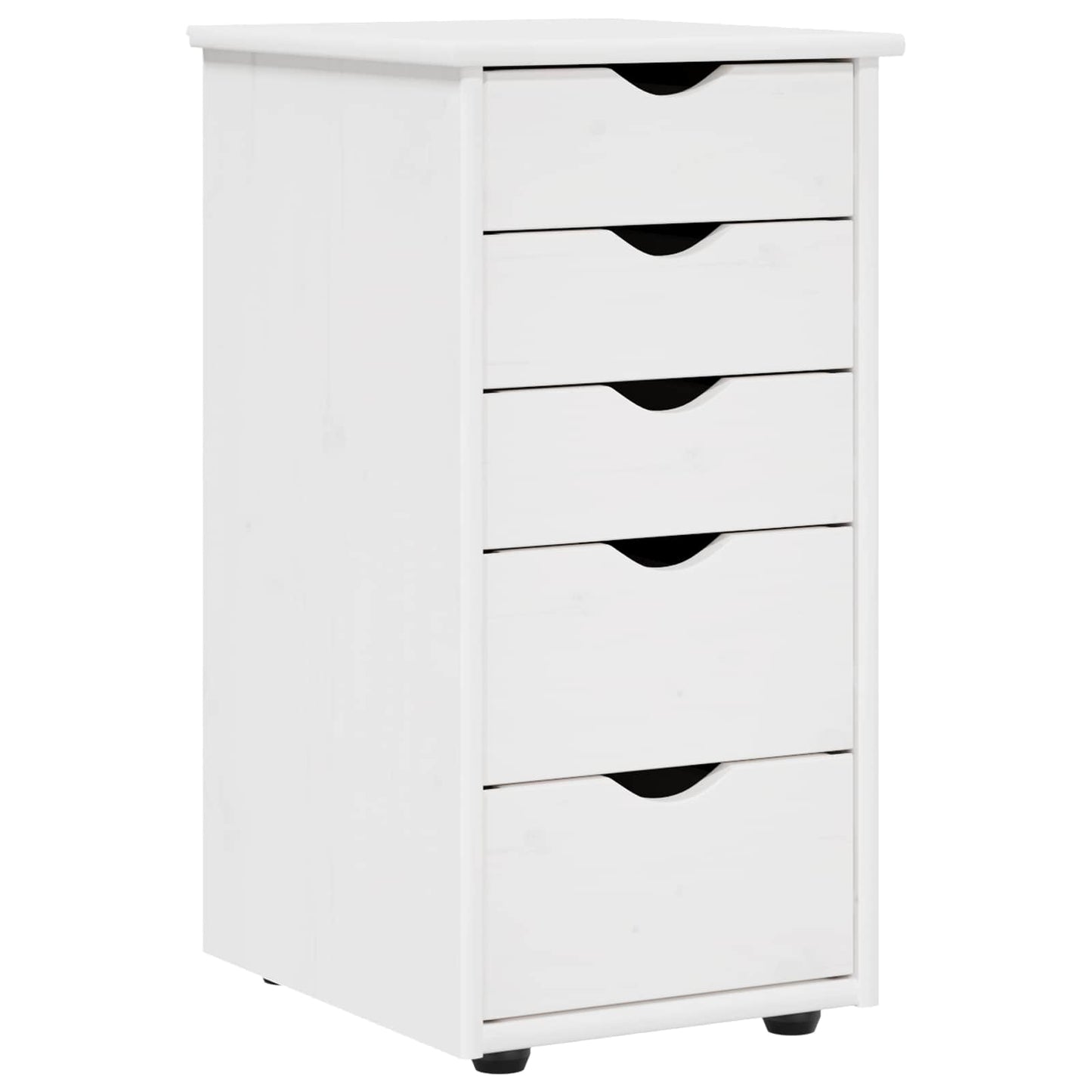 Cabinet White 34 x 39 x 61.5 cm Solid Pine Wood