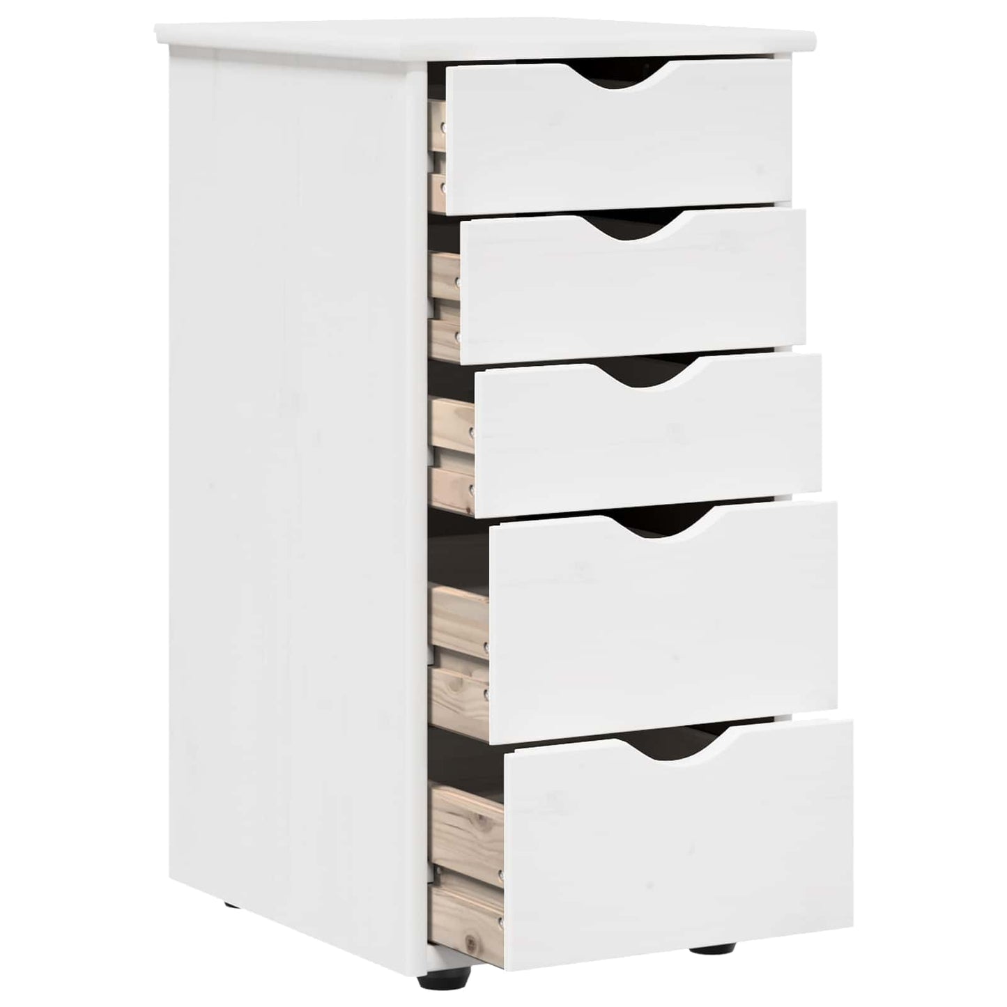 Cabinet White 34 x 39 x 61.5 cm Solid Pine Wood