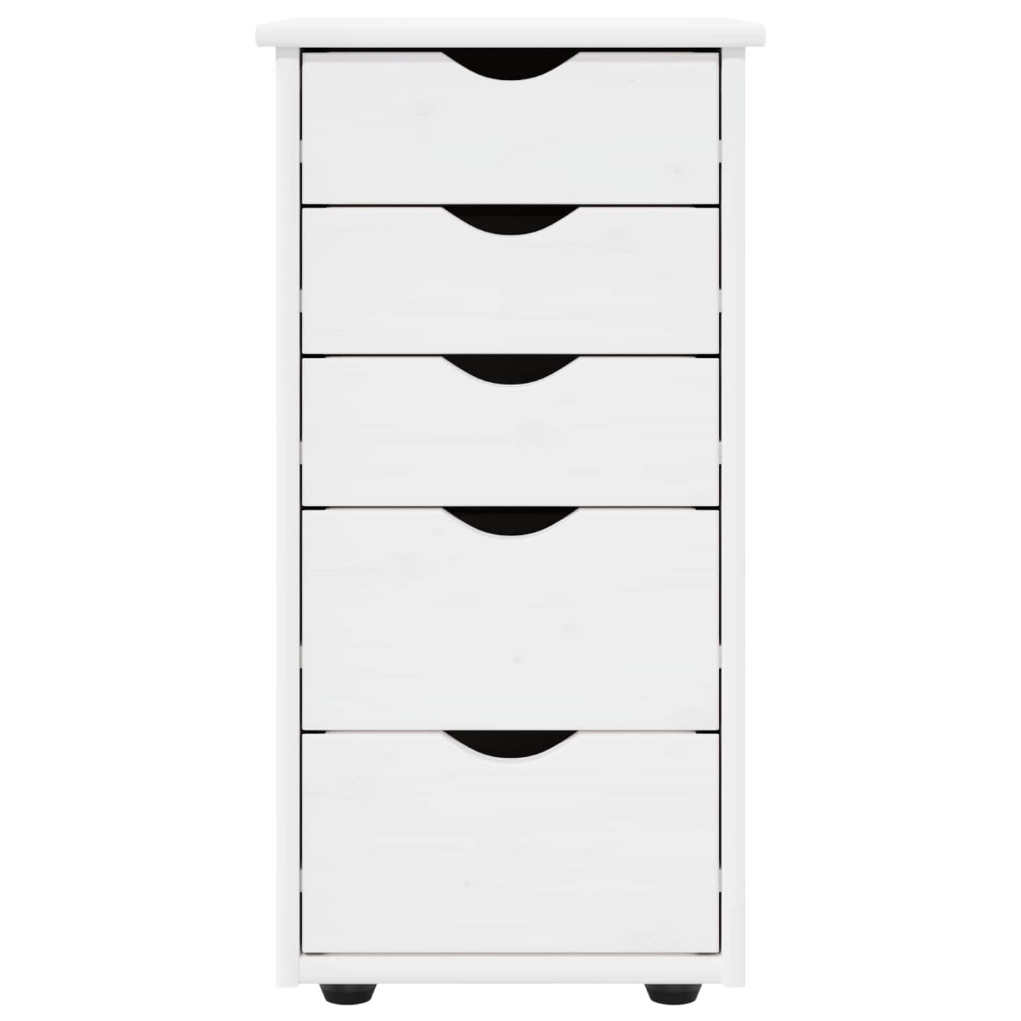Cabinet White 34 x 39 x 61.5 cm Solid Pine Wood