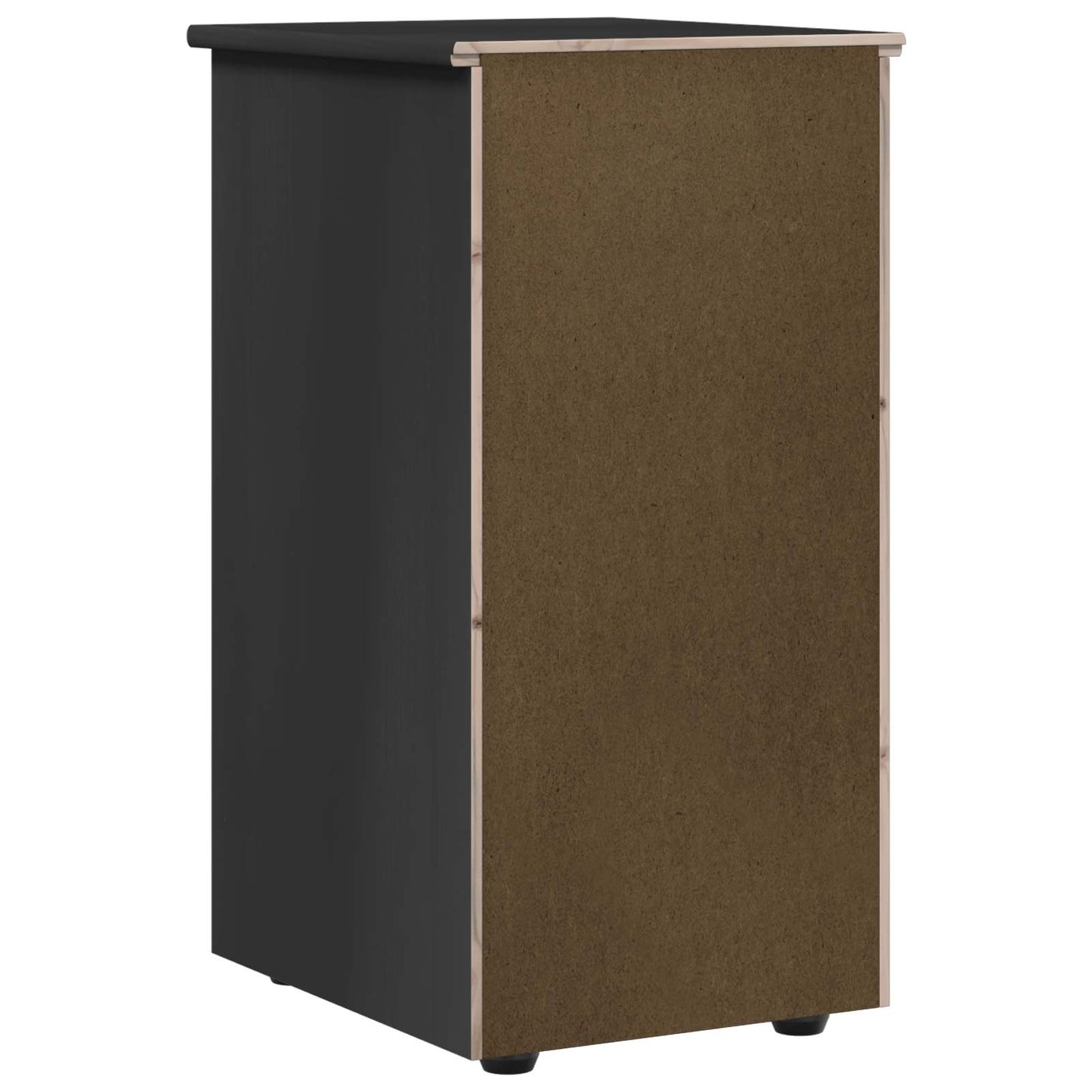 Cabinet Black 34 x 39 x 61.5 cm Solid Pine Wood