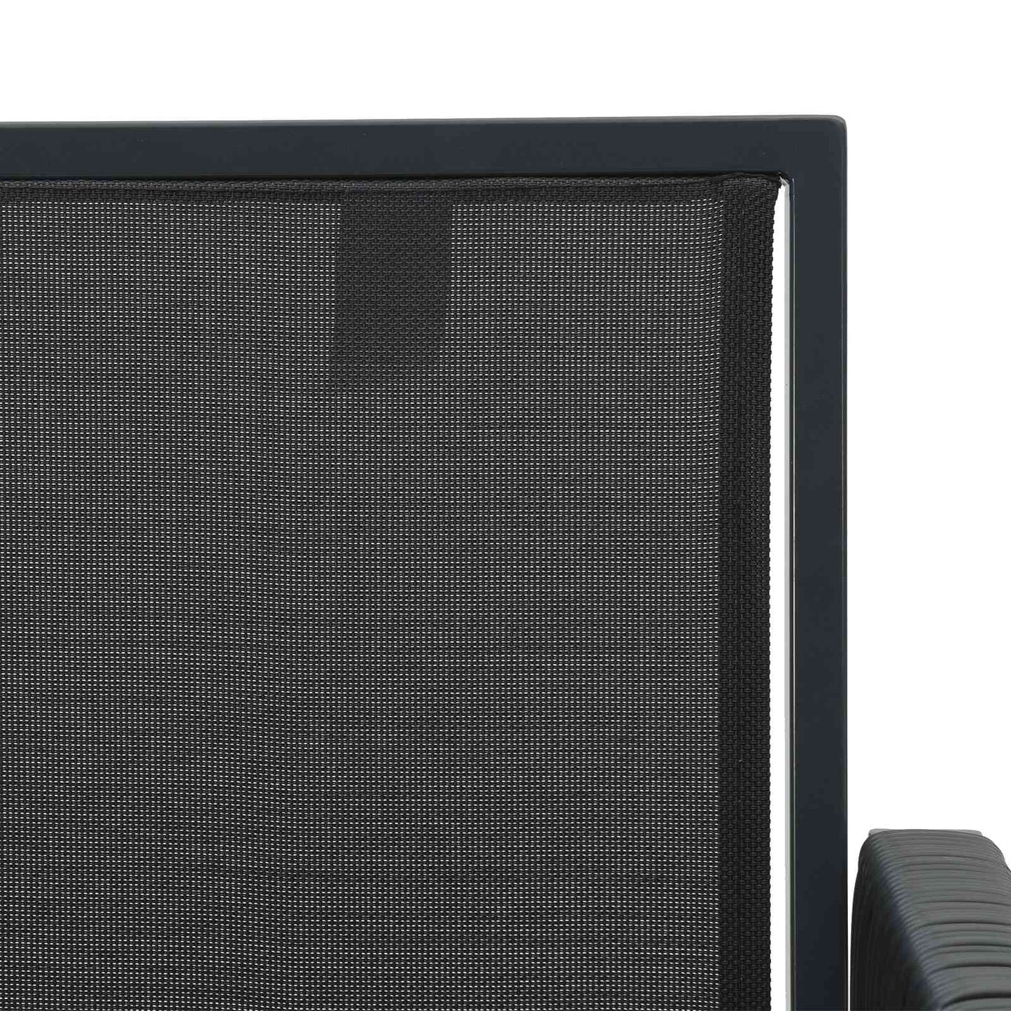 Garden Chairs 6 pcs Black and Dark Grey Poly Rattan