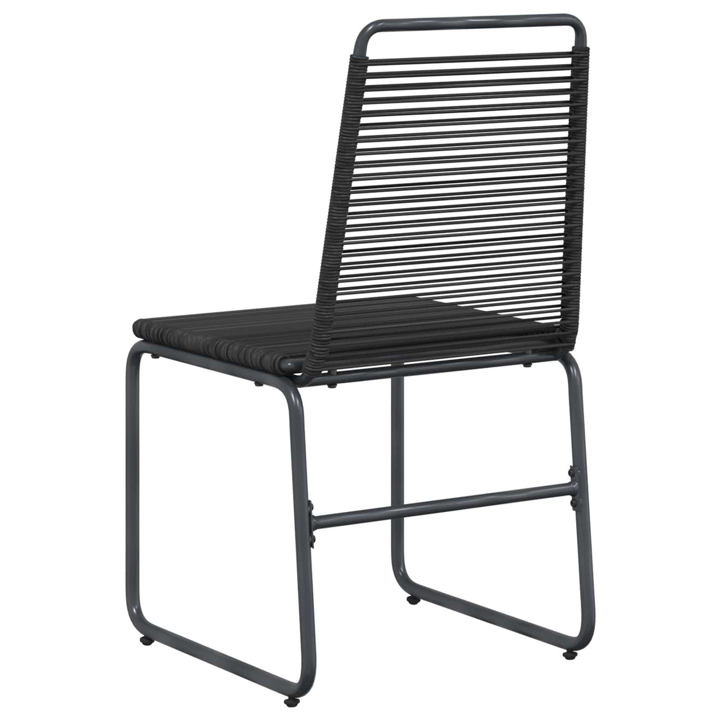 Garden Chairs 2 pcs Black 48 x 55 x 89.5 cm Rattan