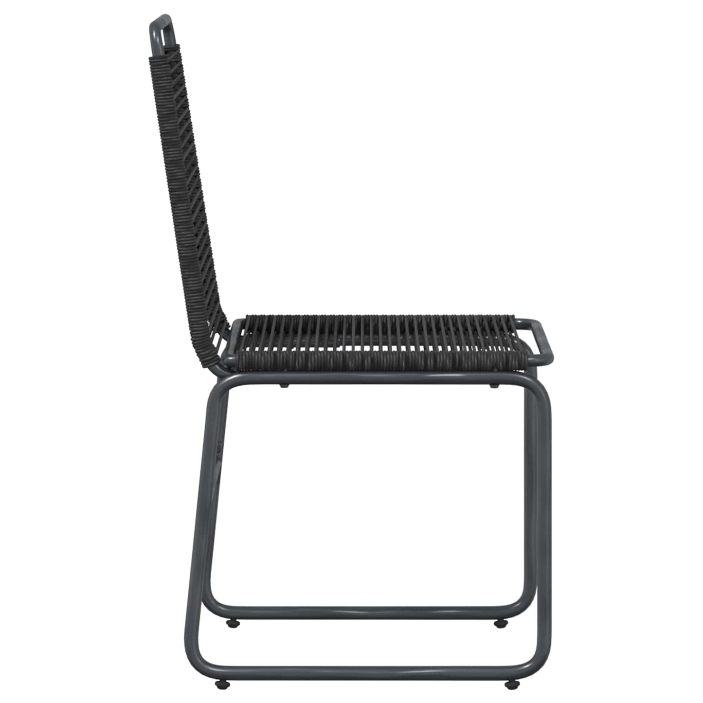 Garden Chairs 2 pcs Black 48 x 55 x 89.5 cm Rattan