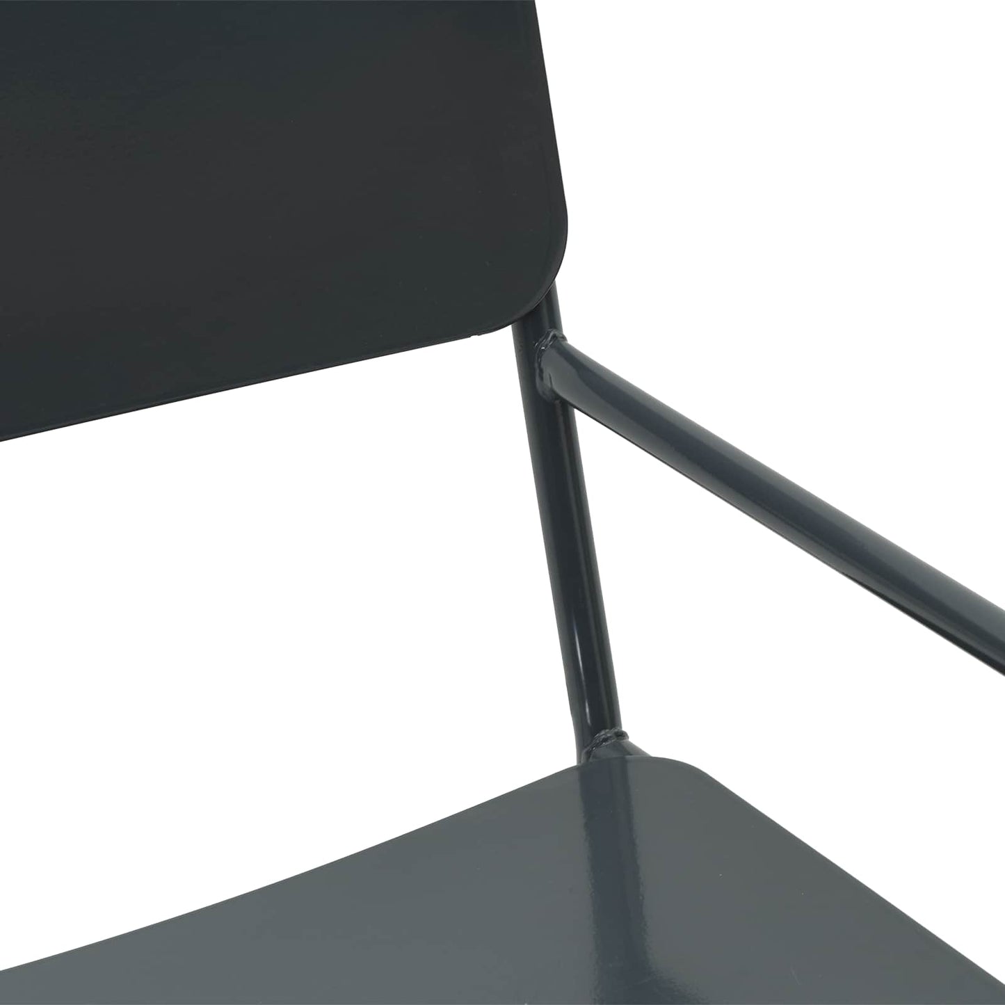 Garden Chairs 2 pcs Anthracite 51 x 55 x 81 cm Steel