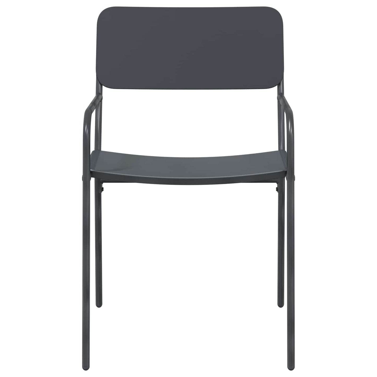 Garden Chairs 2 pcs Anthracite 51 x 55 x 81 cm Steel