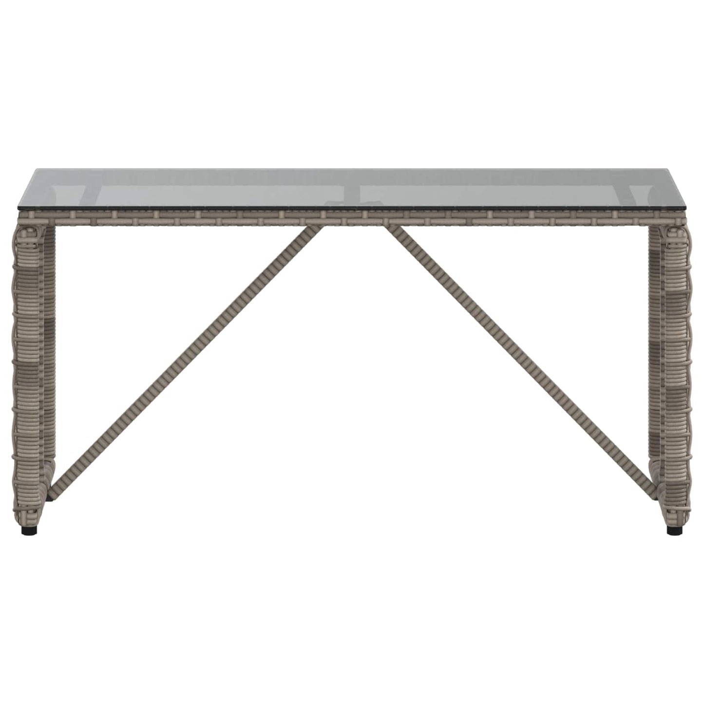 Outdoor Table Grey and Black 80 x 40 x 40 cm