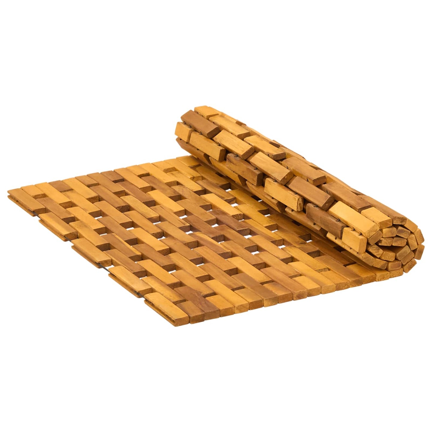 Bath Mats Natural 55 x 80 cm Solid Acacia Wood