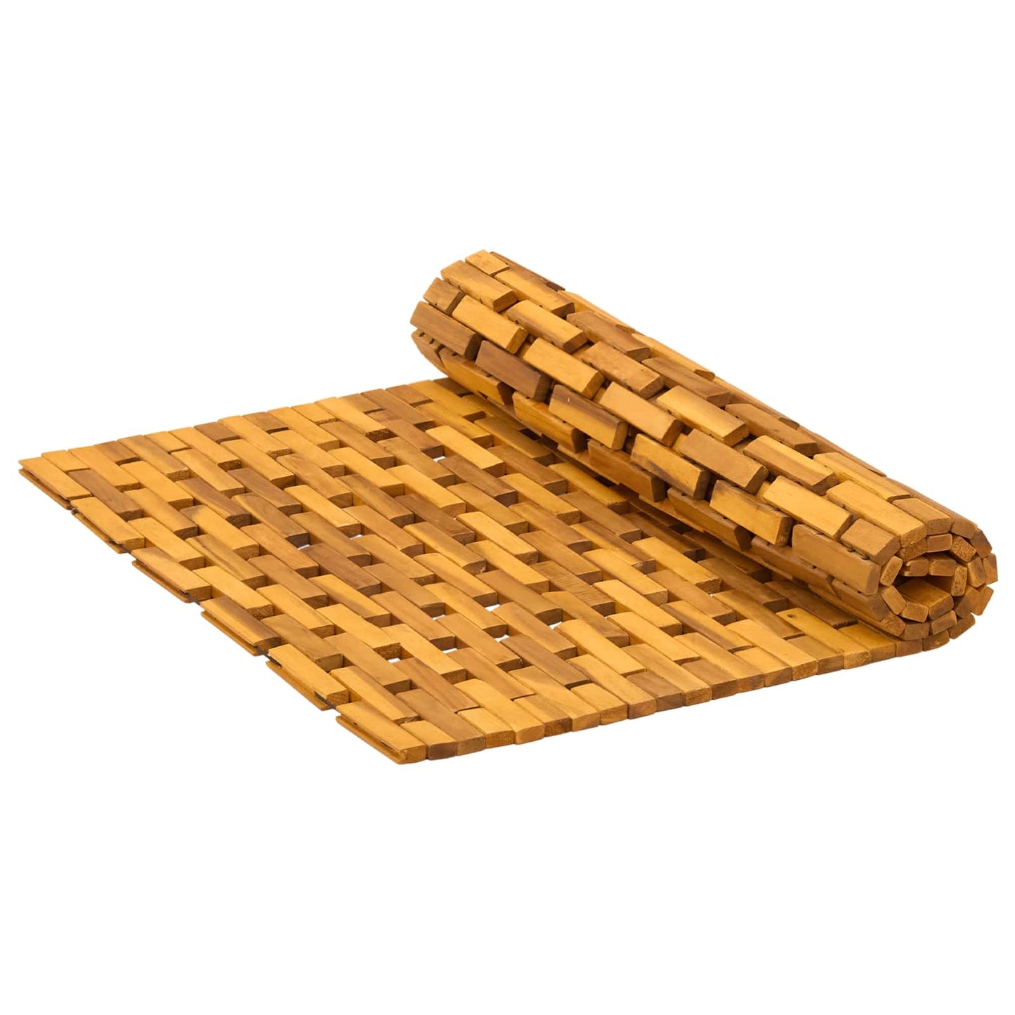 Bath Mats Natural 65 x 100 cm Solid Acacia Wood