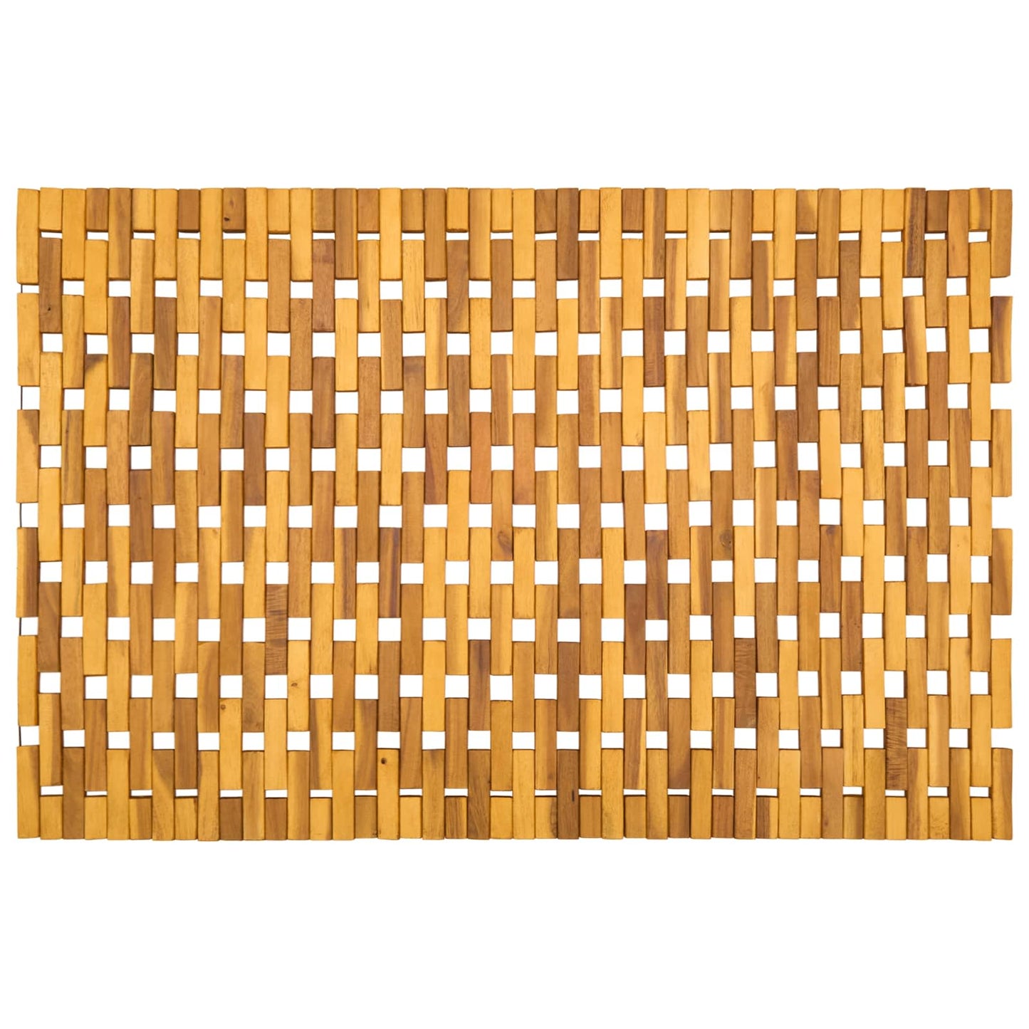 Bath Mats Natural 65 x 100 cm Solid Acacia Wood
