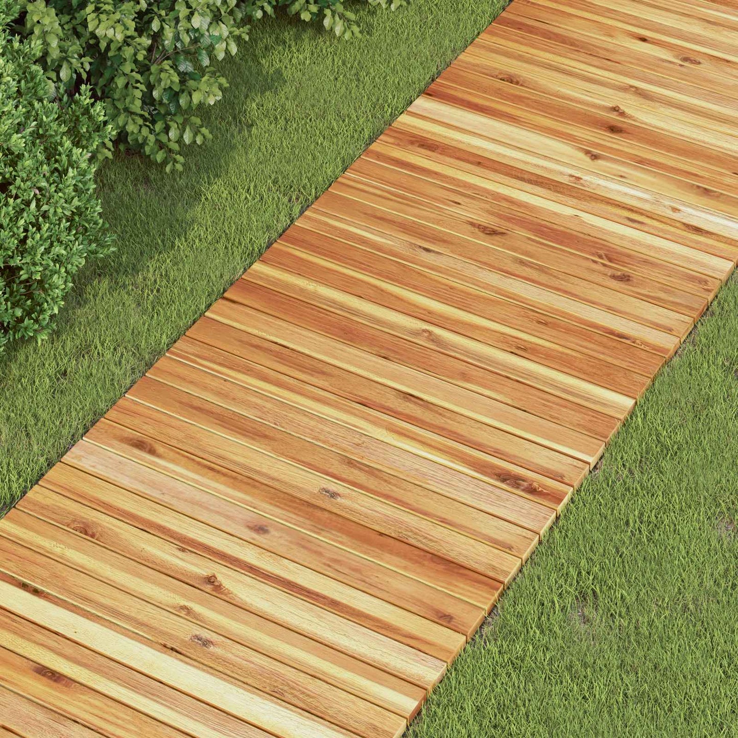 Garden Pathway 3 pcs Natural 200 x 50 cm Solid Acacia Wood