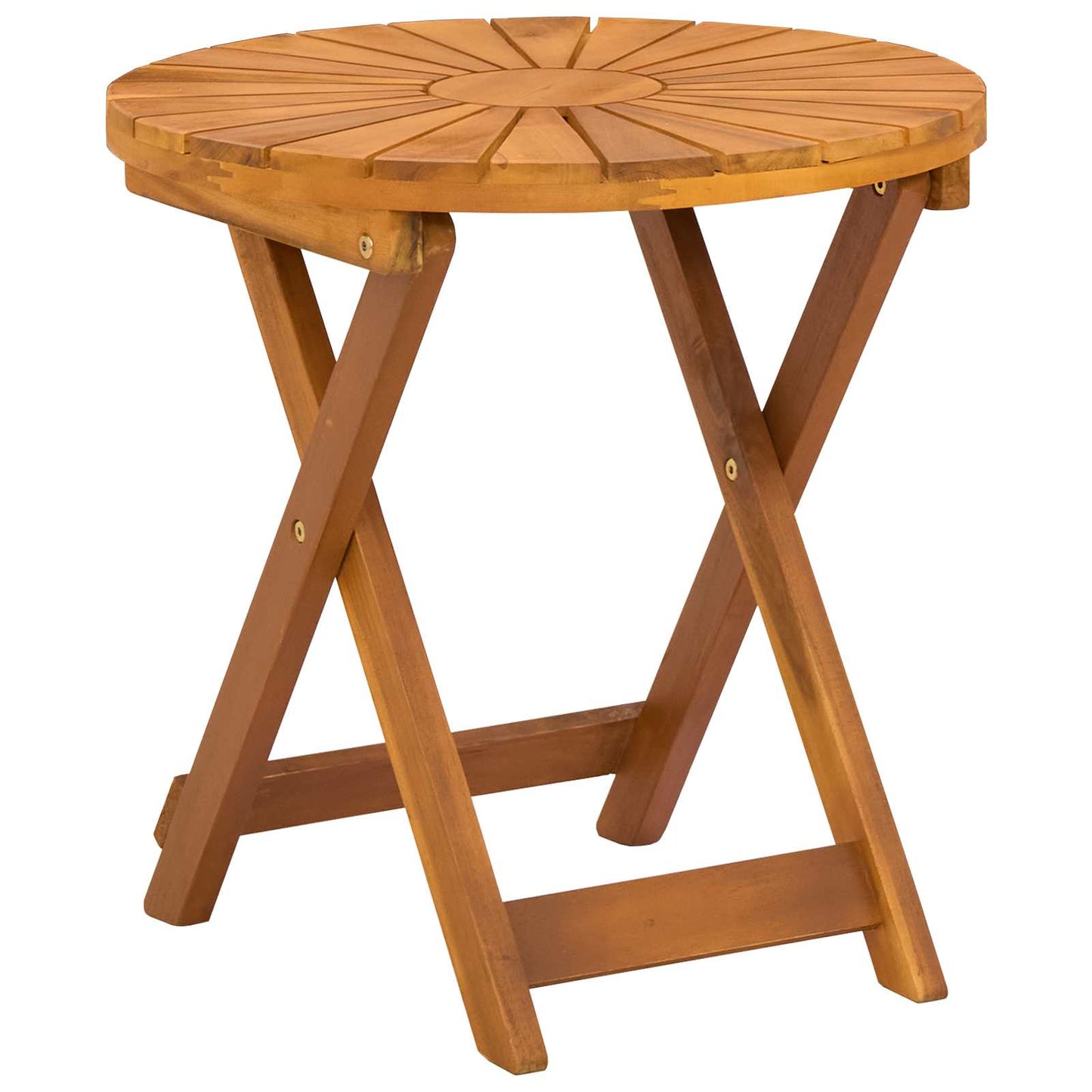 Bistro Table Natural Ø45 x 45 cm Solid Acacia Wood