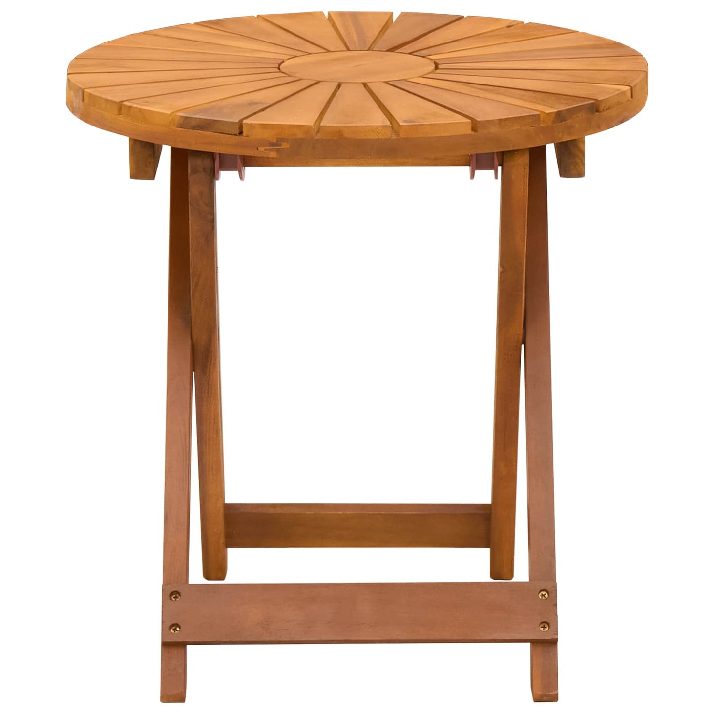 Bistro Table Natural Ø45 x 45 cm Solid Acacia Wood
