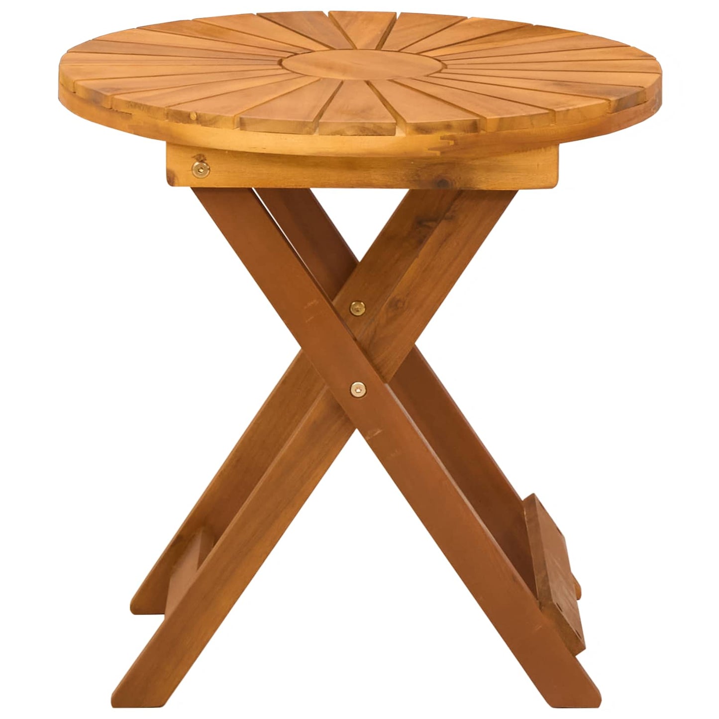 Bistro Table Natural Ø45 x 45 cm Solid Acacia Wood