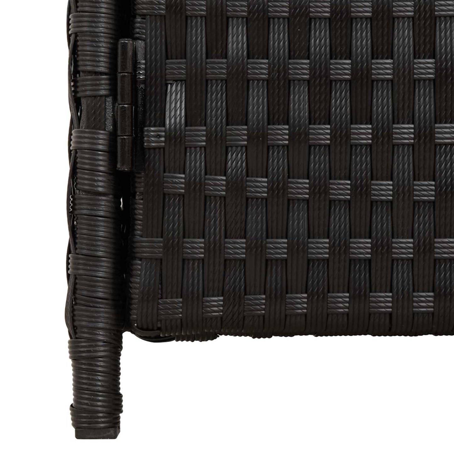 Cabinet Black 70 x 50 x 87 cm Polyester and Roly Ratten