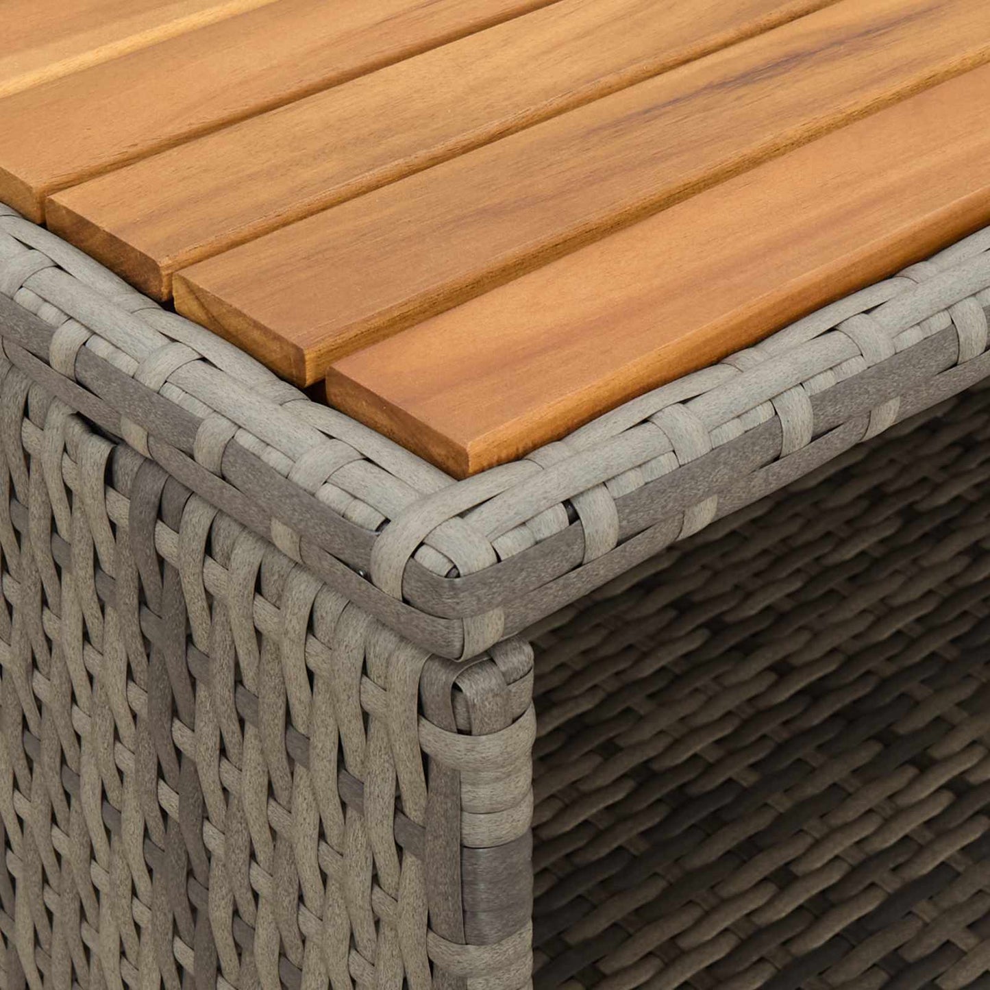 Cabinet Grey 70 x 50 x 87 cm Polyester and Roly Ratten
