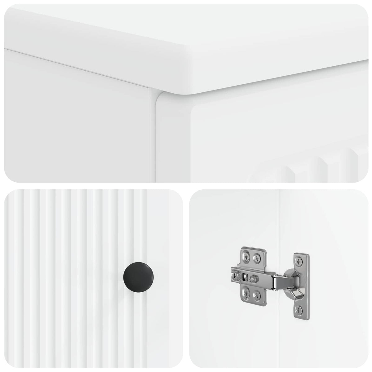 Bathroom Sink Cabinet UTRECHT White 59.5 x 31.5x 59 cm