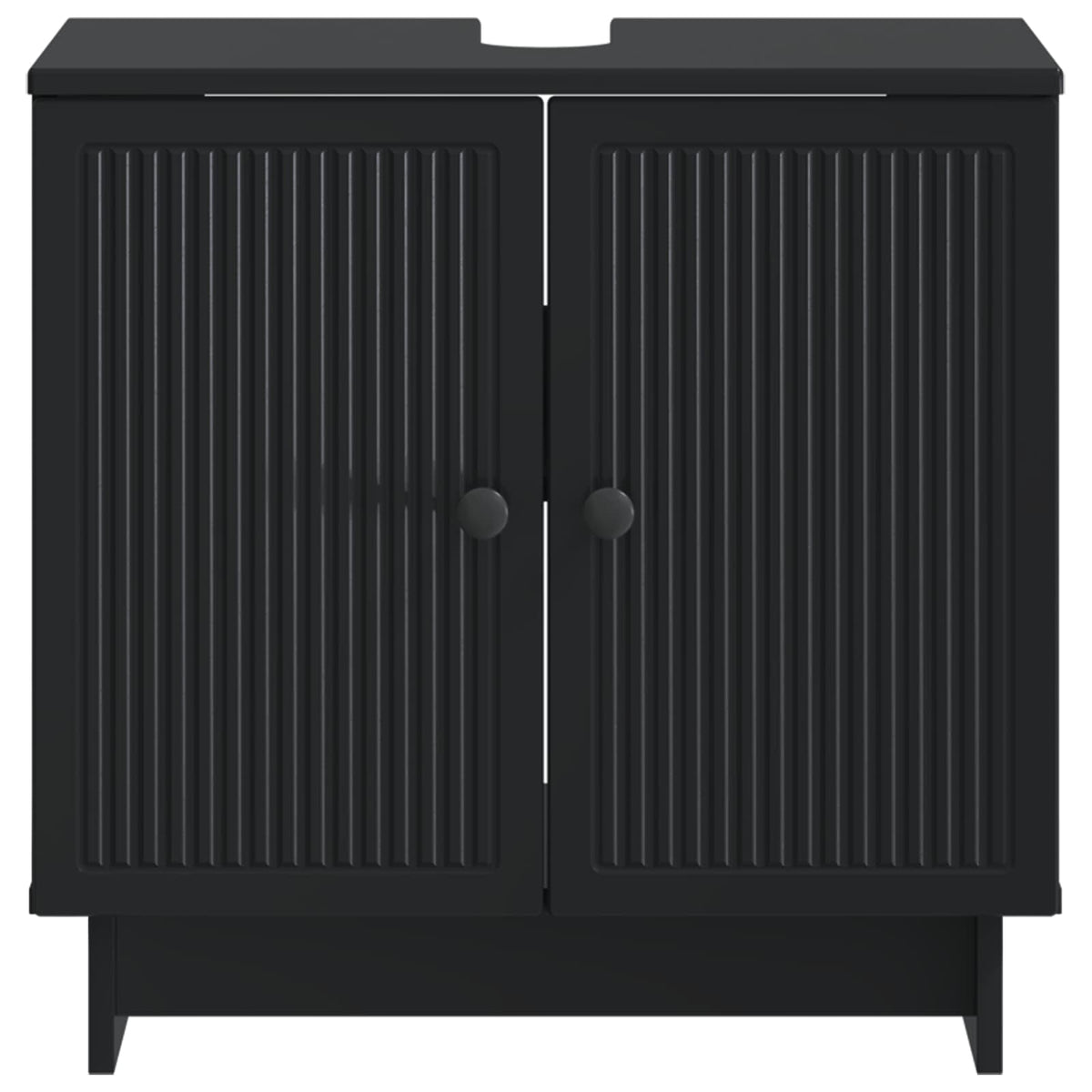 Bathroom Sink Cabinet EDE Black 59.5 x 31.5x 59 cm