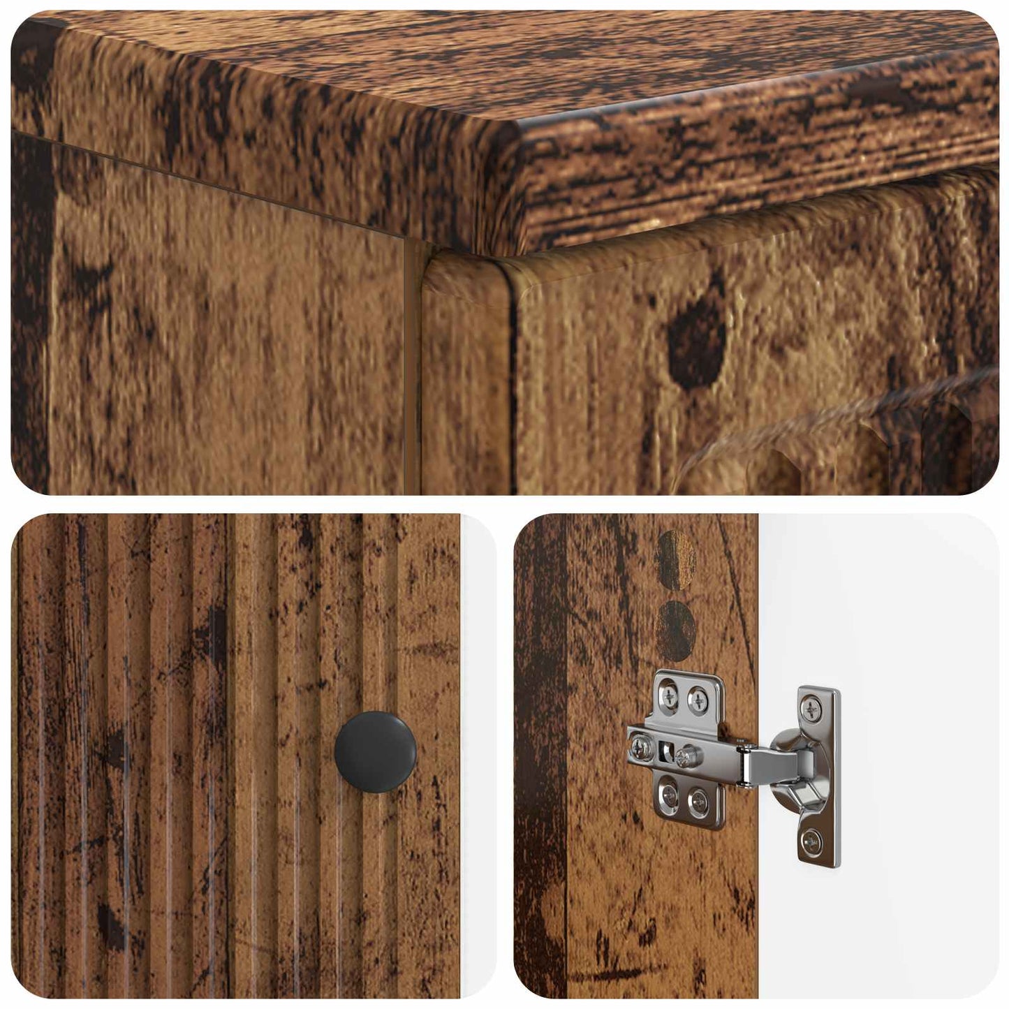 Bathroom Sink Cabinet EDE Old Wood 59.5 x 31.5x 59 cm
