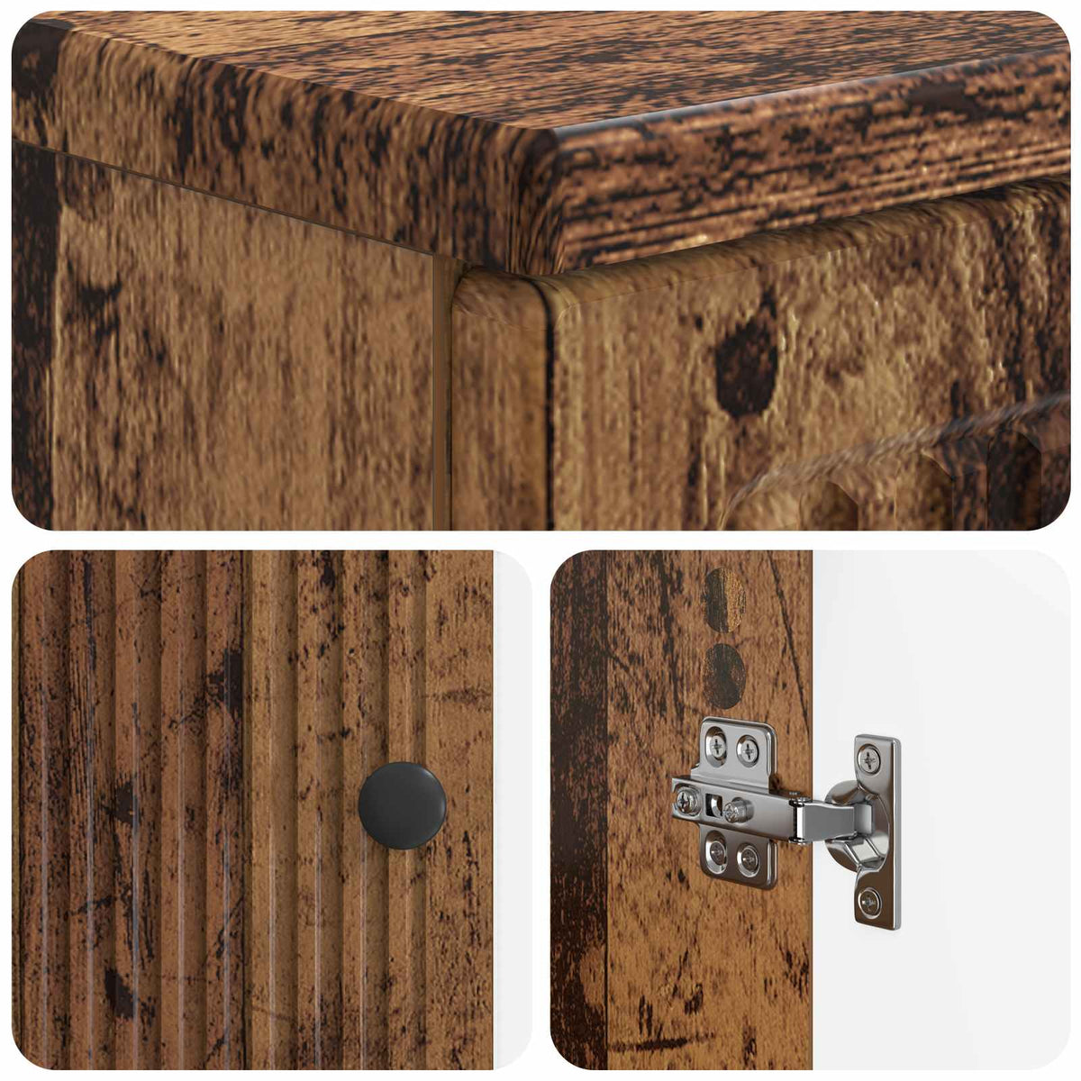Bathroom Sink Cabinet EDE Old Wood 59.5 x 31.5x 59 cm