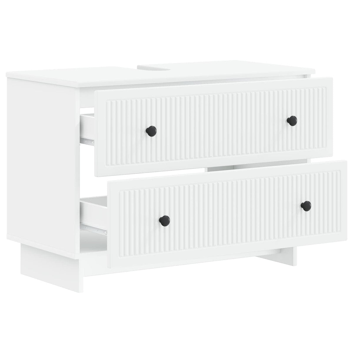 Bathroom Sink Cabinet EDE White 82 x 41x 59 cm Engineered Wood