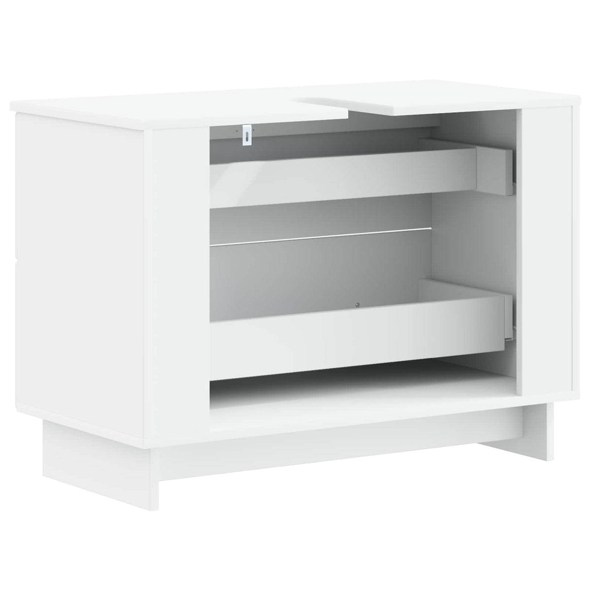 Bathroom Sink Cabinet EDE White 82 x 41x 59 cm Engineered Wood