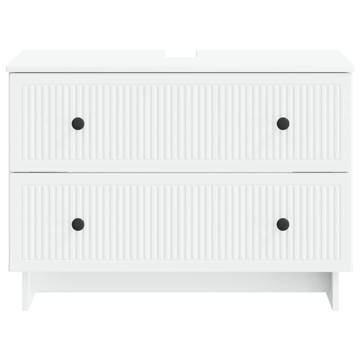 Bathroom Sink Cabinet EDE White 82 x 41x 59 cm Engineered Wood