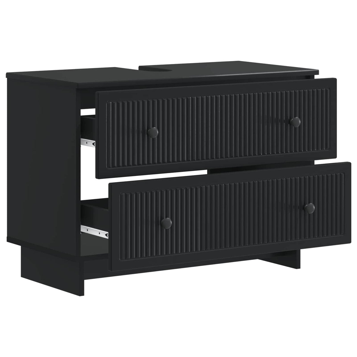 Bathroom Sink Cabinet EDE Black 82 x 41x 59 cm Engineered Wood