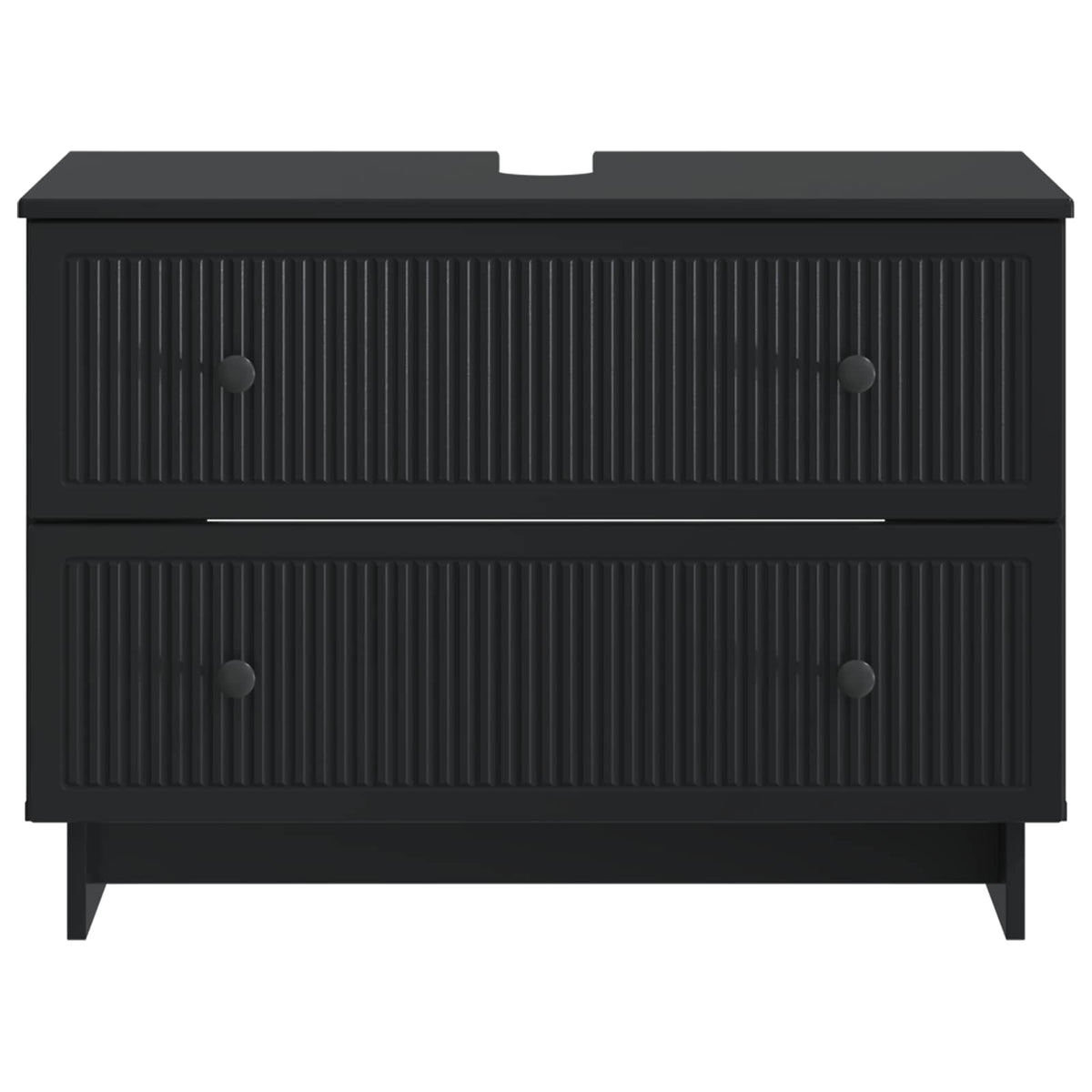 Bathroom Sink Cabinet EDE Black 82 x 41x 59 cm Engineered Wood
