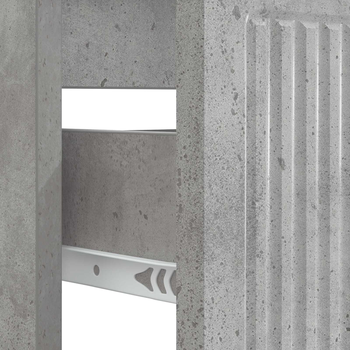 Bathroom Sink Cabinet EDE Concrete Grey 82 x 41x 59 cm