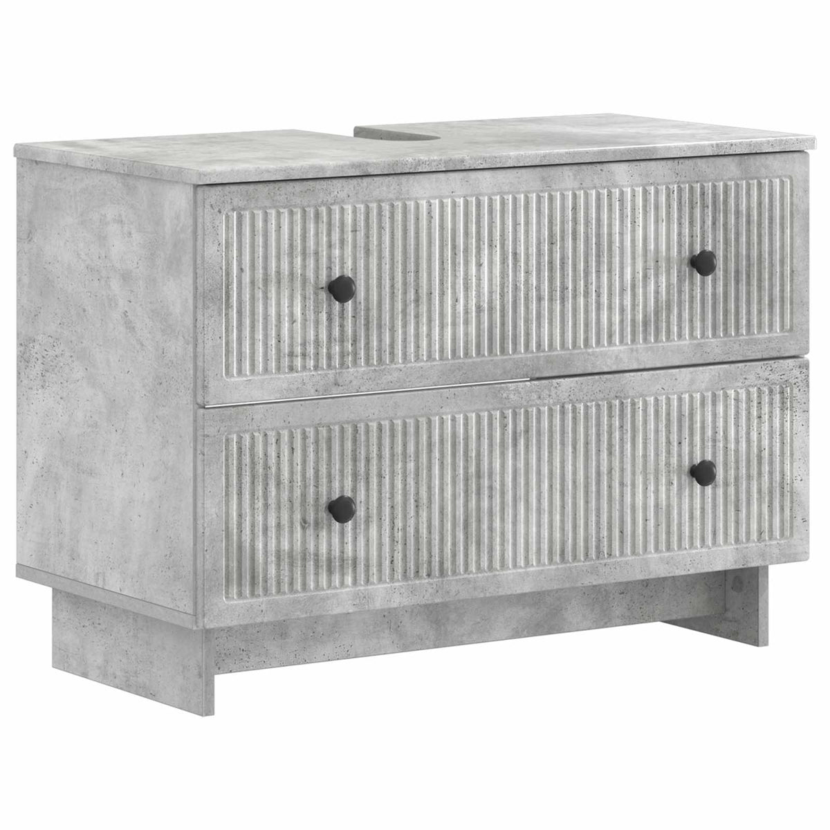 Bathroom Sink Cabinet EDE Concrete Grey 82 x 41x 59 cm