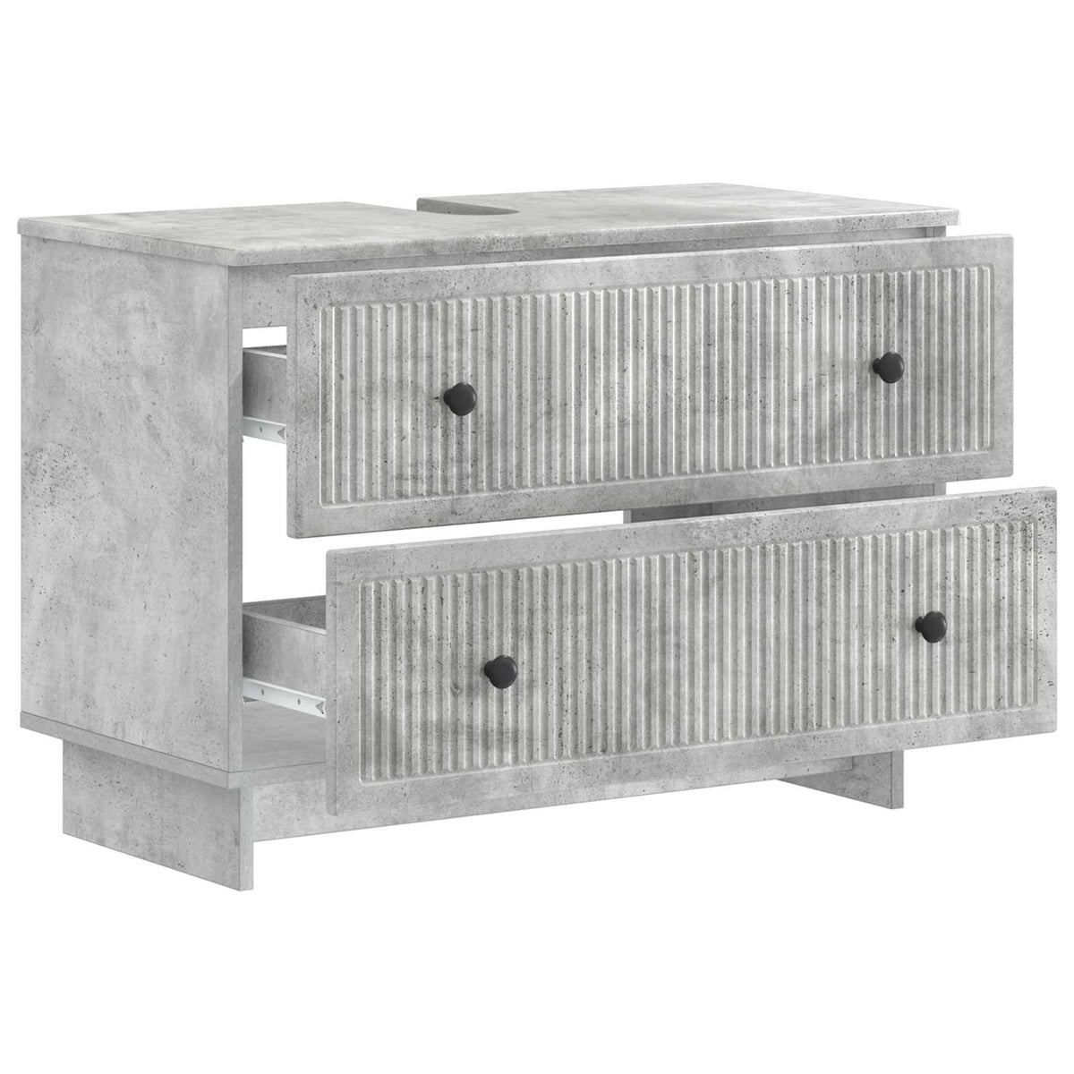 Bathroom Sink Cabinet EDE Concrete Grey 82 x 41x 59 cm