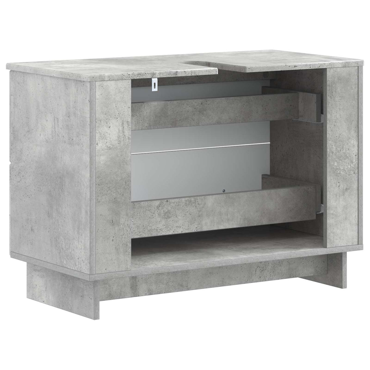 Bathroom Sink Cabinet EDE Concrete Grey 82 x 41x 59 cm