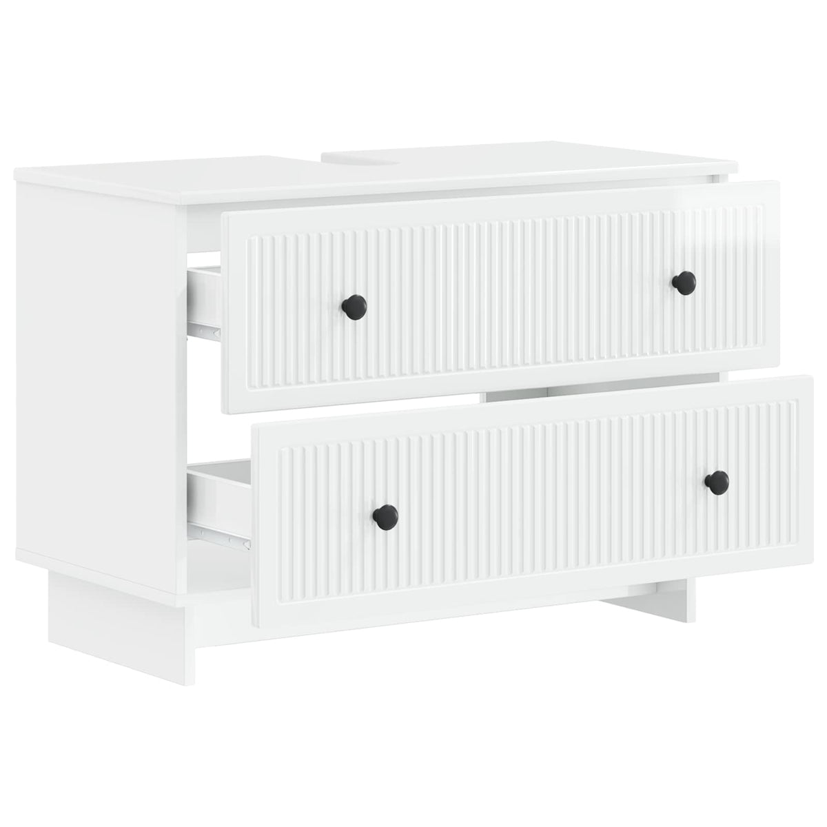 Bathroom Sink Cabinet EDE High Gloss White 82 x 41x 59 cm