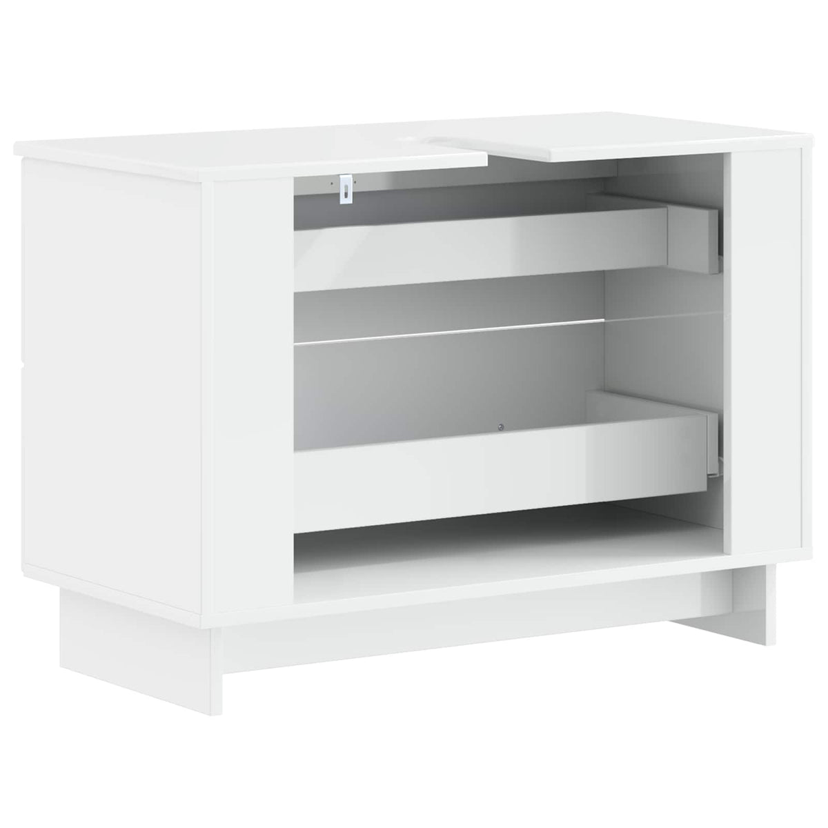 Bathroom Sink Cabinet EDE High Gloss White 82 x 41x 59 cm