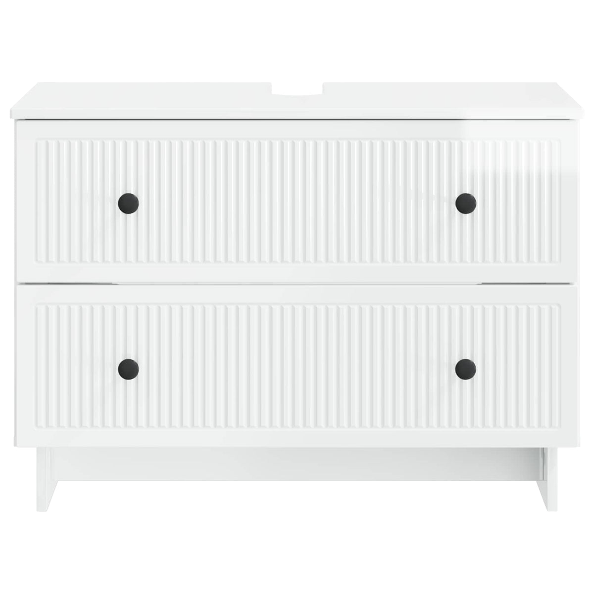 Bathroom Sink Cabinet EDE High Gloss White 82 x 41x 59 cm