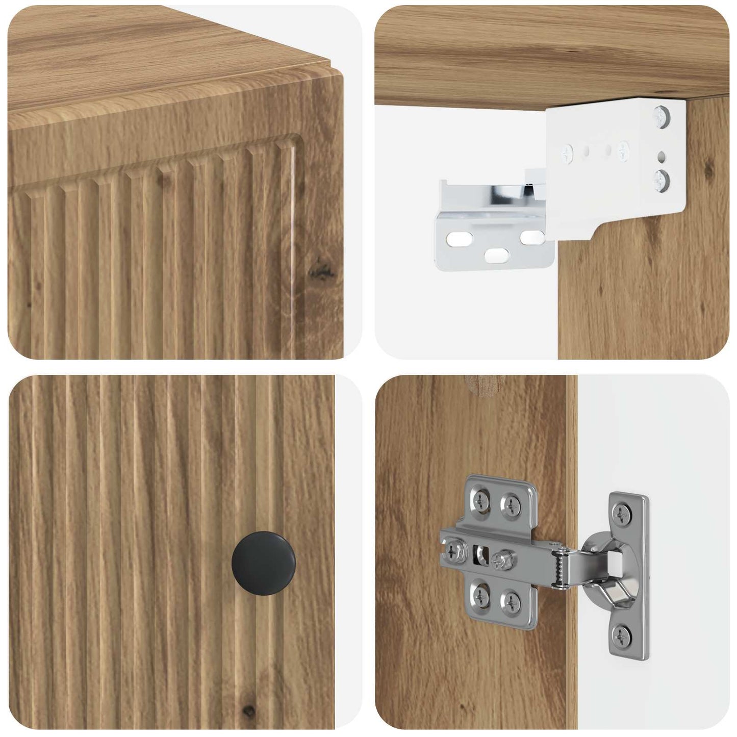 Bathroom Wall Cabinet EDE Artisan Oak 30 x 31 x 59 cm