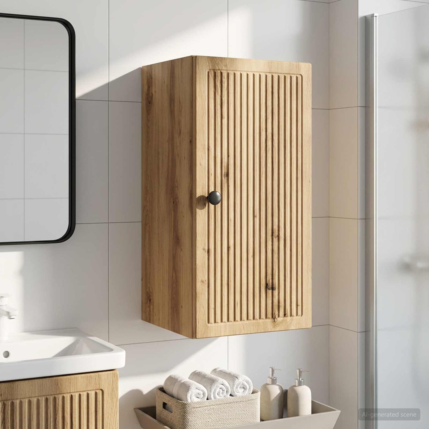 Bathroom Wall Cabinet EDE Artisan Oak 30 x 31 x 59 cm