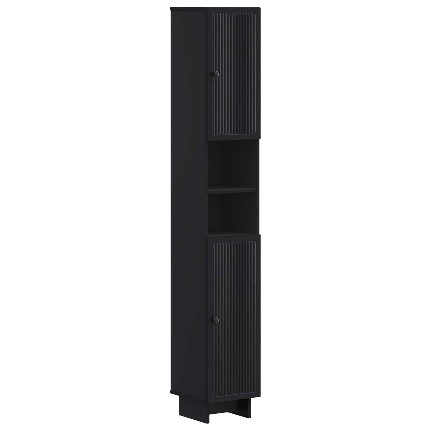Bathroom Cabinet with Open Shelf EDE Black 30 x 31 x 190 cm