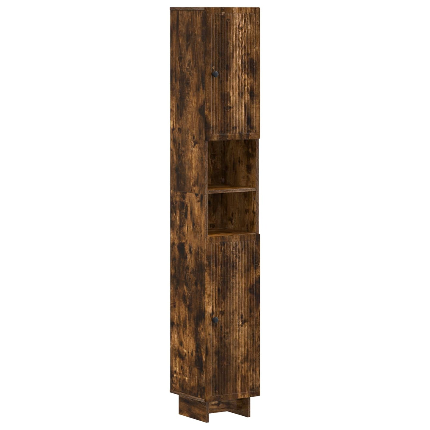 Bathroom Cabinet with Open Shelf EDE Smoked Oak